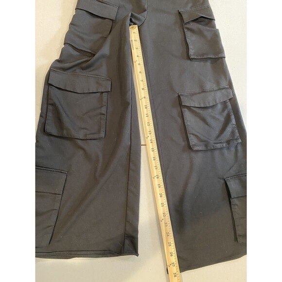 Forever 21 Jumpsuit Womens Small Wide Leg Cargo Goth Grunge Whimsigoth Vamp - Picture 5 of 8
